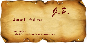 Jenei Petra névjegykártya